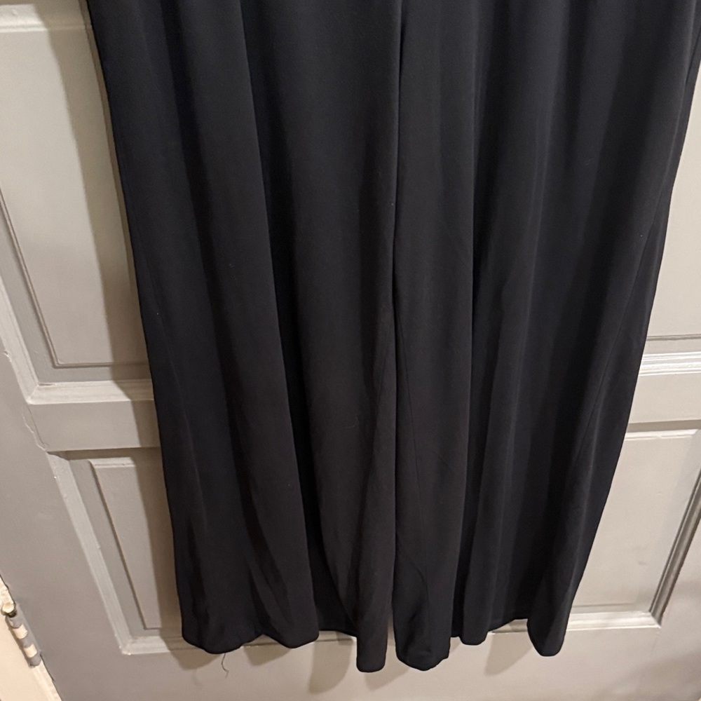 Chic Black Wide Leg Women's Pants - Picture 4 of 4